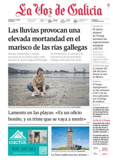 LAS LLUVIAS PROVOCAN UNA ELEVADA MORTANDAD EN EL MARISCO DE LAS RÍAS GALLEGAS