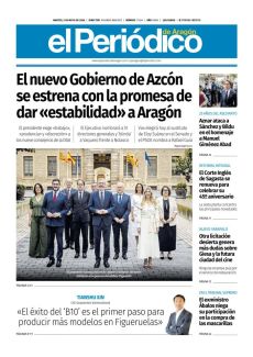 EL NUEVO GOBIERNO DE AZCÓN SE ESTRENA CON LA PROMESA DE DAR «ESTABILIDAD» A ARAGÓN