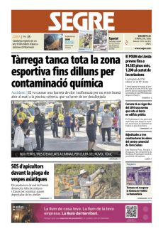 TÀRREGA TANCA TOTA LA ZONA ESPORTIVA FINS DILLUNS PER CONTAMINACIÓ QUÍMICA