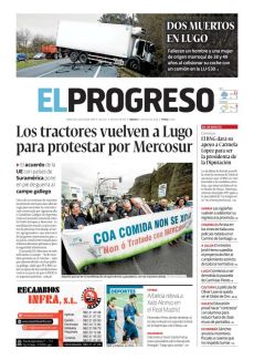 LOS TRACTORES VUELVEN A LUGO PARA PROTESTAR POR MERCOSUR