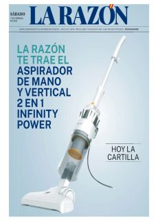 LA RAZÓN TE TRAE EL ASPIRADOR DE MANO Y VERTICAL 2 EN 1 INFINITY POWER