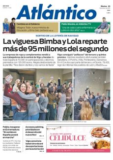 SORTEO DE LA LOTERÍA DE NAVIDAD LA VIGUESA BIMBA Y LOLA REPARTE MÁS DE 95 MILLONES DEL SEGUNDO