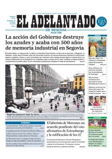 SEGOVIA AMANECE BAJO LA NIEVE.