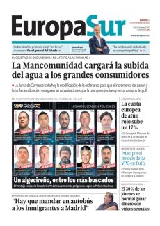 EL OBJETIVO ES QUE LA SUBIDA NO AFECTE A LAS FAMILIAS
LA MANCOMUNIDAD CARGARÁ LA SUBIDA DEL AGUA A LOS GRANDES CONSUMIDORES