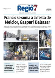 FRANCIS SE SUMA A LA FESTA DE MELCIOR, GASPAR I BALTASAR