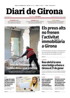 INICI DE L’ENDERROC DE L’EDIFICI DESOCUPAT A GIRONA